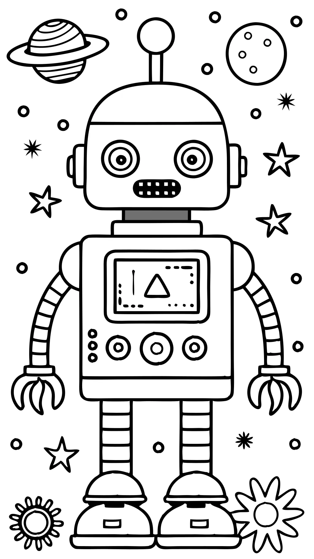 coloring pages robots